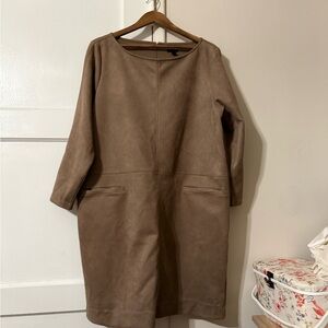 Ann Taylor Long Sleeve Brown Dress